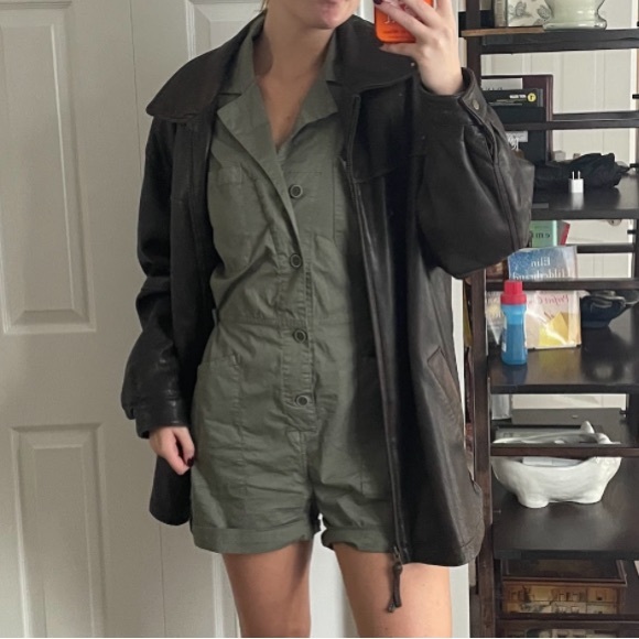 Army Green Romper - Picture 4 of 6
